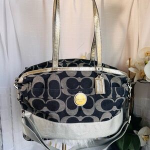 Coach denim diaper bag / weekender bag - GUC
